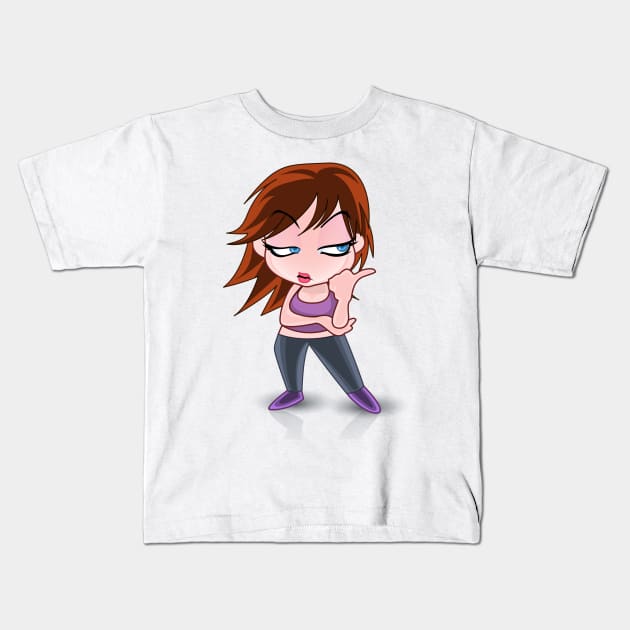 Cute cartoon shirts for girls, differents character to choose Kids T-Shirt by EDSERVICES